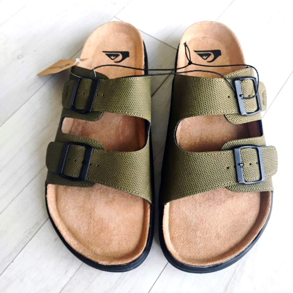 QUIKSILVER NEW Embark Double Strap Deck Sandals Slip-on - Picture 2 of 15